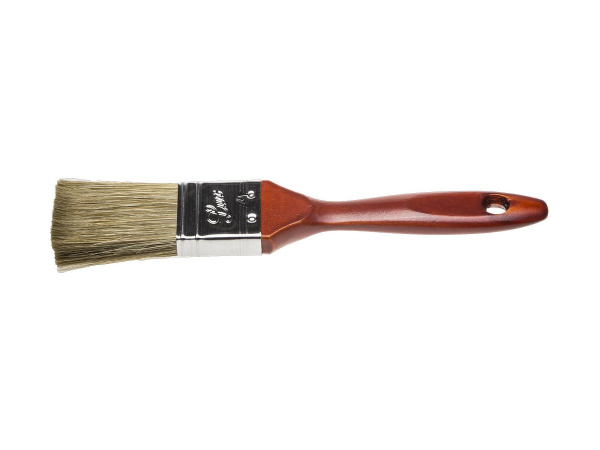 Кисть плоская STAYER "LASUR - LUX", деревянная ручка, смешанная щетина, 38мм