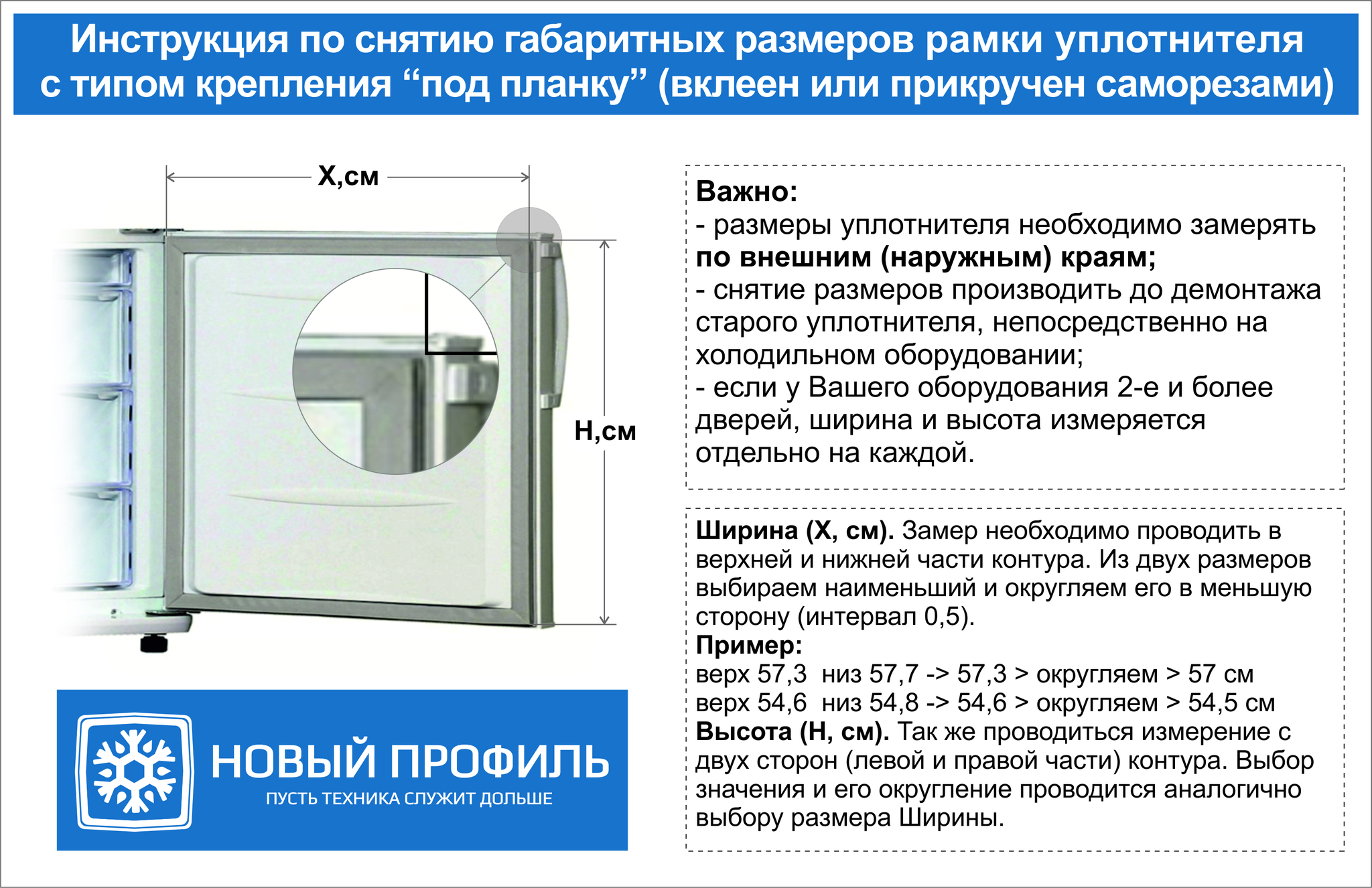 Уплотнитель для холодильника мир