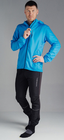 Беговой костюм с капюшоном Nordski Run Light Blue мужской