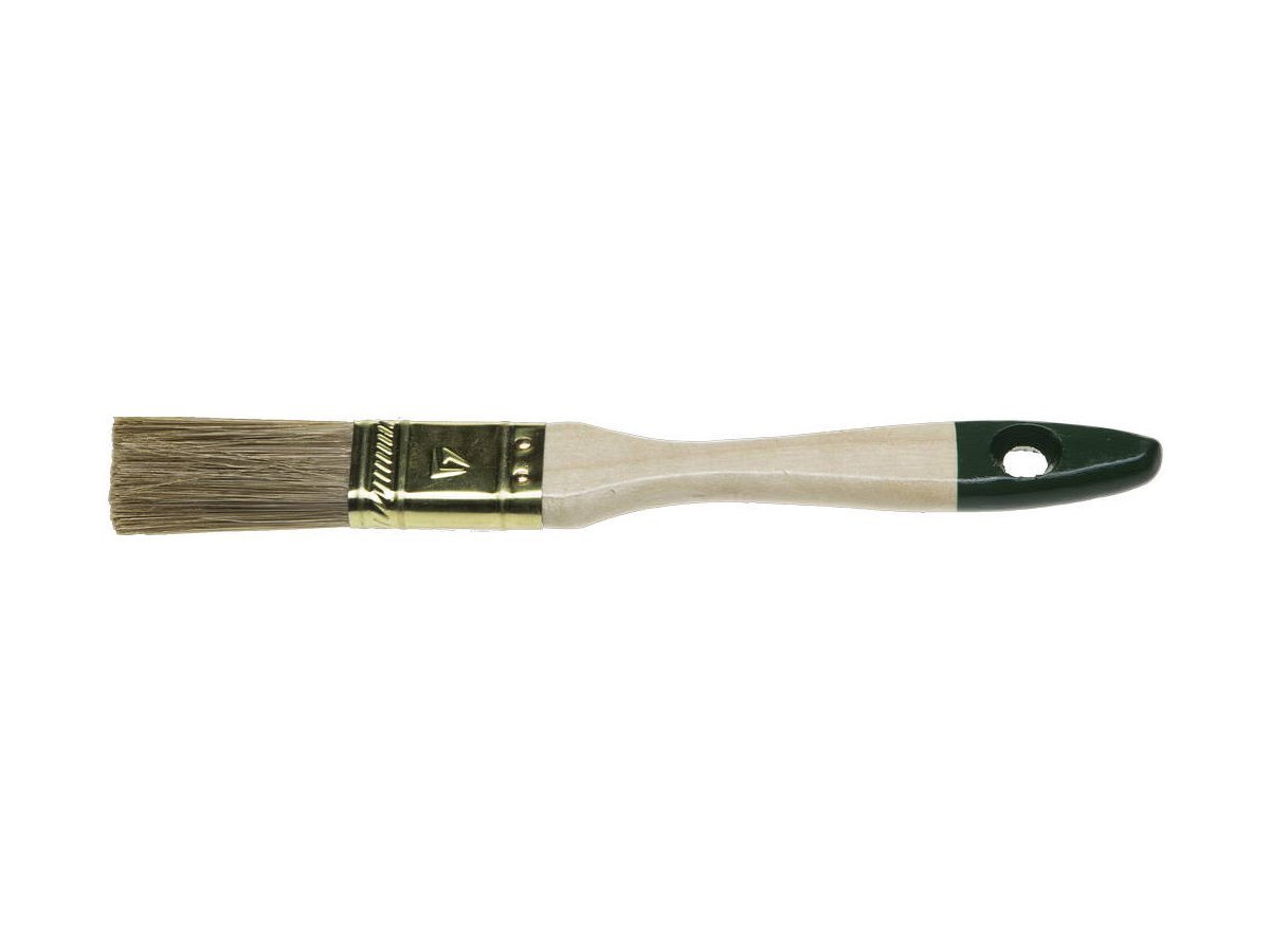 Кисть плоская STAYER "LASUR-STANDARD", смешанная (натуральная и искусственная) щетина, деревянная ручка, 20мм