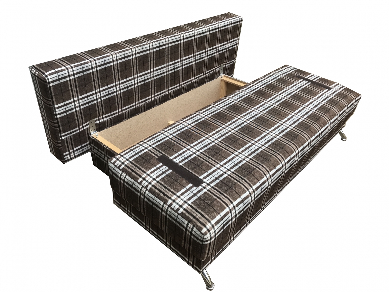 угловой диван без подлокотников со спальным местом