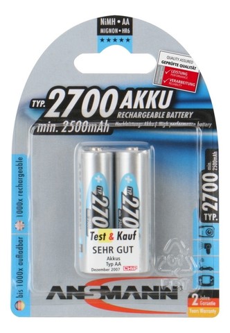 Аккумулятор аа 2700 mah