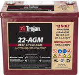Тяговый аккумулятор Trojan 22-AGM ( 12V 50Ah / 12В 50Ач ) - фотография Тяговый аккумулятор Trojan 22-AGM ( 12V 50Ah / 12В 50Ач ) - фотография