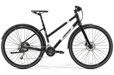 Merida Crossway urban 500 Lady (2017) черный с белым