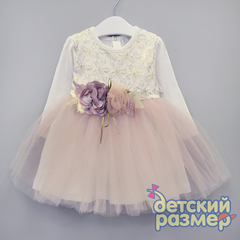 Платье (сетка, гипюр, цветочки)