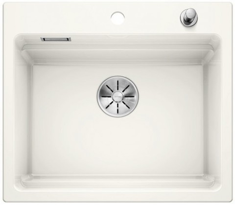 Кухонная мойка Blanco Etagon 6 Ceramic PuraPlus, глянцевый белый