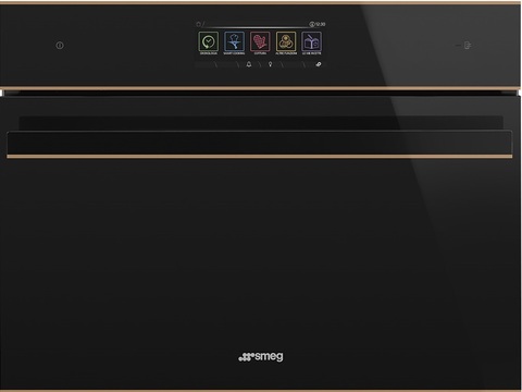 Компактный духовой шкаф Smeg SF4606WVCPNR комбинированный с пароваркой