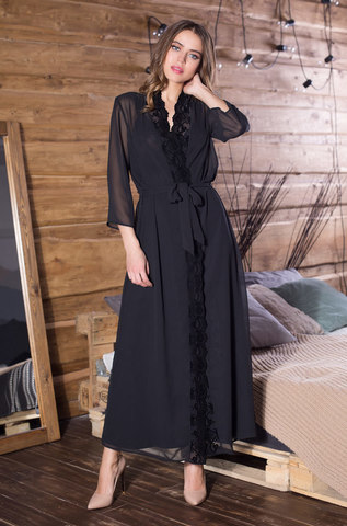 Длинный женский халат MIA-MIA Elegance Velvet Элеганс 12049