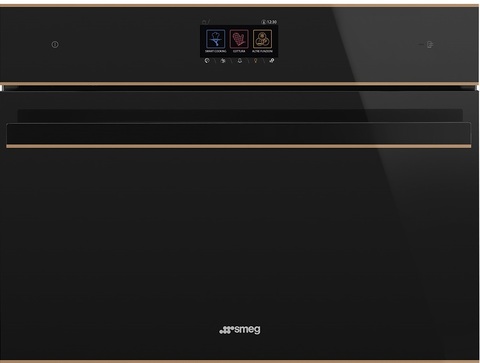 Компактный духовой шкаф Smeg SF4604WVCPNR комбинированный с пароваркой