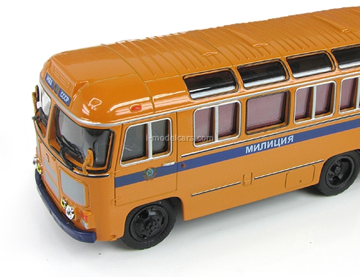 Scale model bus 1/43 PAZ-672M police