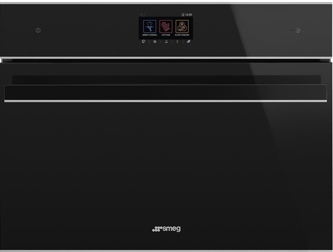 Компактный духовой шкаф Smeg SF4604WVCPNX комбинированный с пароваркой