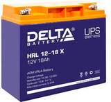 Аккумулятор Delta HRL 12-18 Х ( 12V 18 Ah / 12В 18 Ач ) - фотография Аккумулятор Delta HRL 12-18 Х ( 12V 18 Ah / 12В 18 Ач ) - фотография