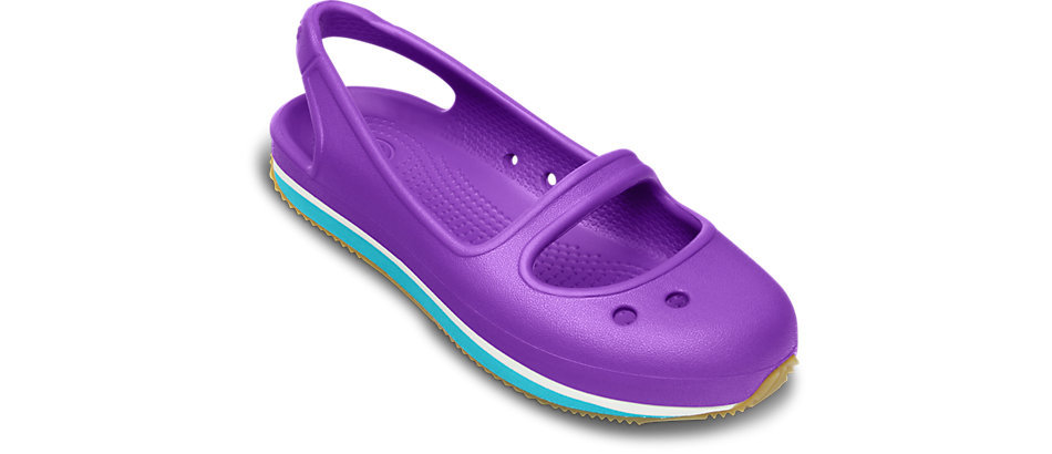 neon blue crocs