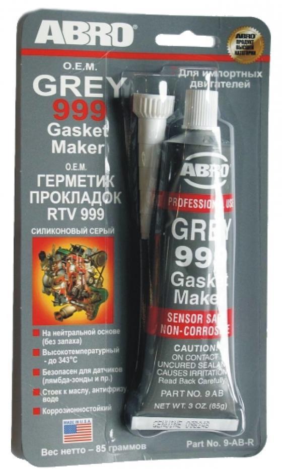 Герметик силиконовый ABRO 999 серый (85 г)   по цене от .