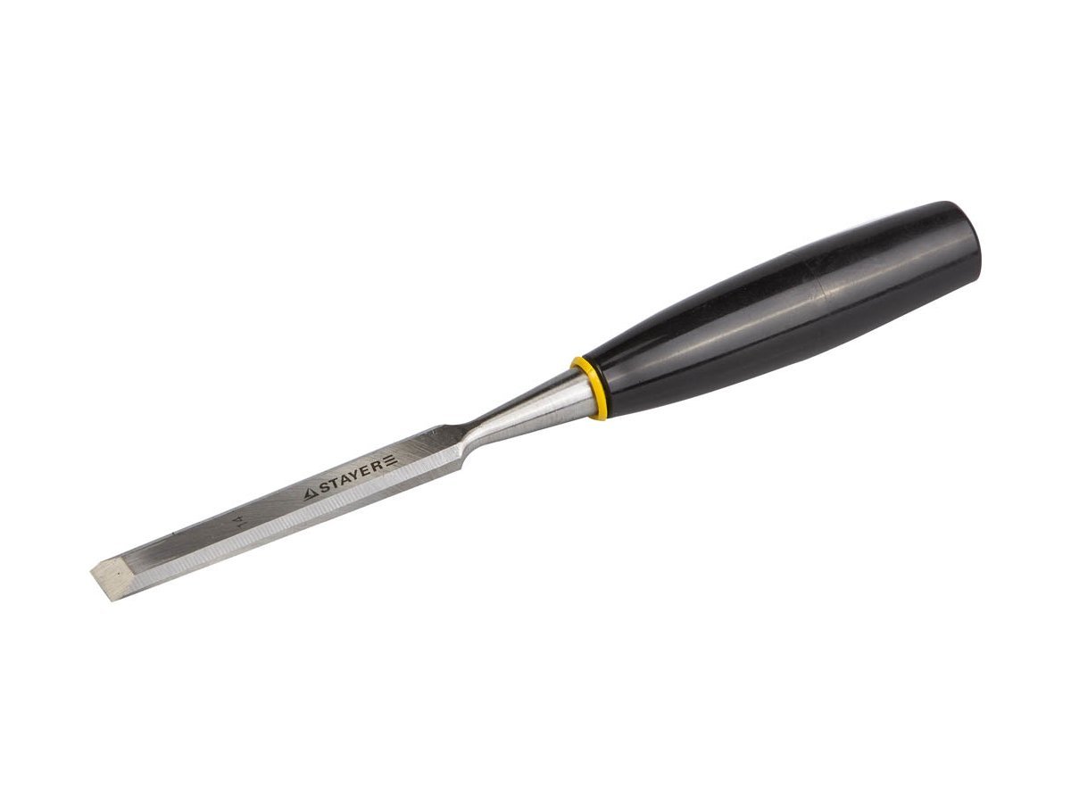 Стамеска "ЕВРО" плоская с пластмассовой ручкой, 14мм, STAYER
