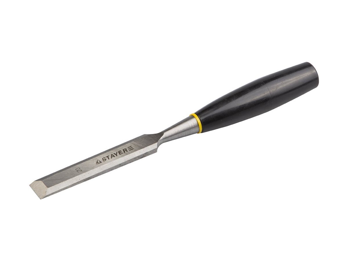 Стамеска "ЕВРО" плоская с пластмассовой ручкой, 20мм, STAYER