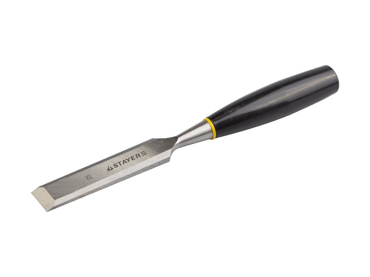 Стамеска "ЕВРО" плоская с пластмассовой ручкой, 25мм, STAYER