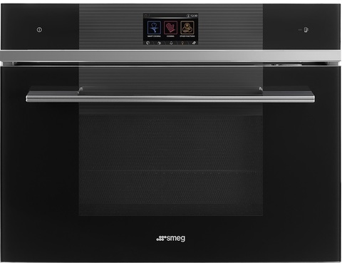 Компактный духовой шкаф Smeg SF4104WVCPN комбинированный с пароваркой