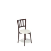 Деревянный стул KENNER 105M, с мягким сиденьем, цвет венге - белый