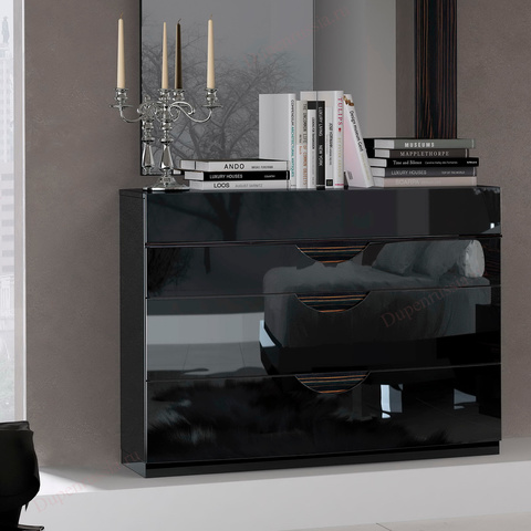 Комод горизонтальный FENICIA 3011 (120) MARBELLA черный Комод горизонтальный FENICIA 3011 (120) MARBELLA черный