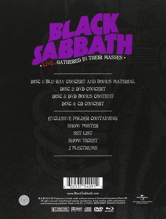 Black Sabbath / Live...Gathered In Their Masses (Deluxe Limited Edition Black Sabbath / Live...Gathered In Their Masses (Deluxe Limited Edition
