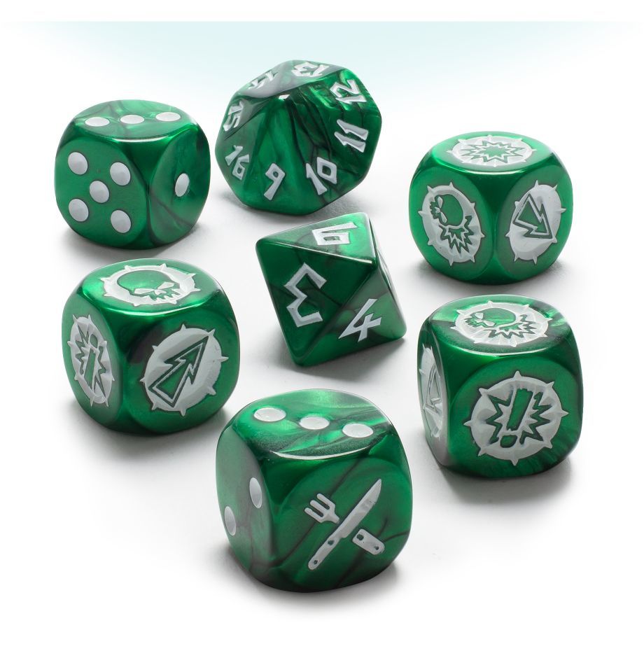 Blood Bowl Halfling Dice Set купить по выгодной цене Tabletop.moscow