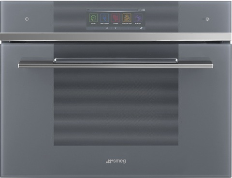 Компактный духовой шкаф Smeg SF4106WVCPS комбинированный с пароваркой