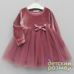 Платье (бархат, сетка)