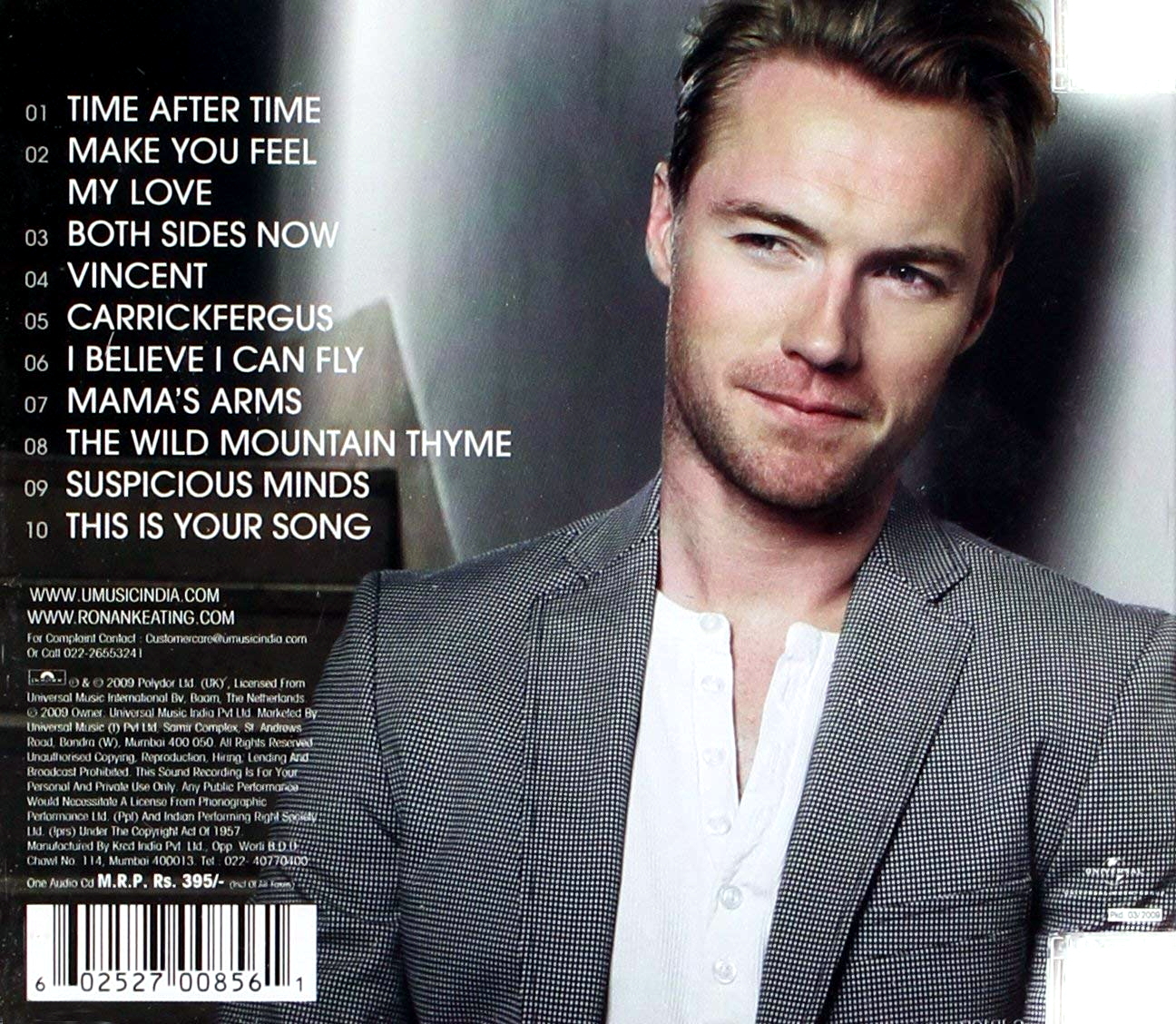 ronan keating songs for my mother track listing