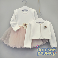Платье с болеро (фактурная ткань)