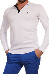Футболка поло мужская с длинным рукавом, Ralph Lauren, арт. R140816-1