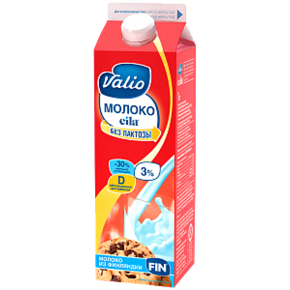 Молоко Valio ультрапастеризованное без лактозы 3.0%, 1 л – купить с ...