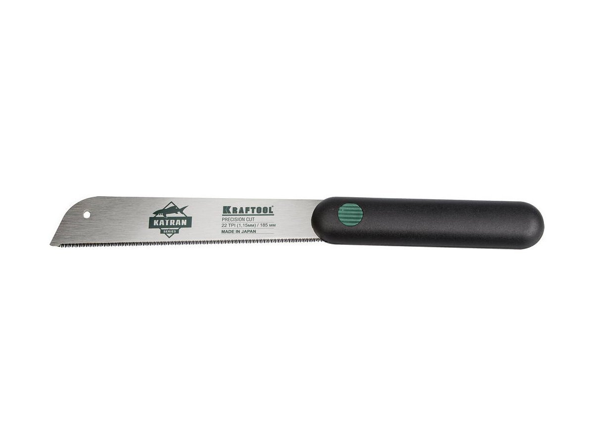 Ножовка по дереву (пила) KATRAN "PRECISION" 185 мм x 0,3 мм, 22 TPI (1,15 мм) для сверхточных работ, KRAFTOOL