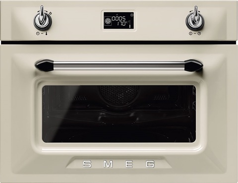 Компактный духовой шкаф Smeg SF4920MCP1 с СВЧ