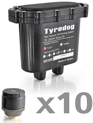 Датчики давления в шинах (TPMS) для грузовых автомобилей Carax CRX-1012/10 с 10-ю внешними датчиками Датчики давления в шинах (TPMS) для грузовых автомобилей Carax CRX-1012/10 с 10-ю внешними датчиками