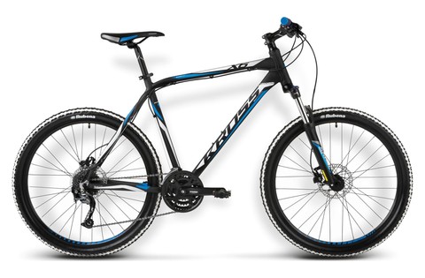 Kross Hexagon X6 (2015) черный с голубым