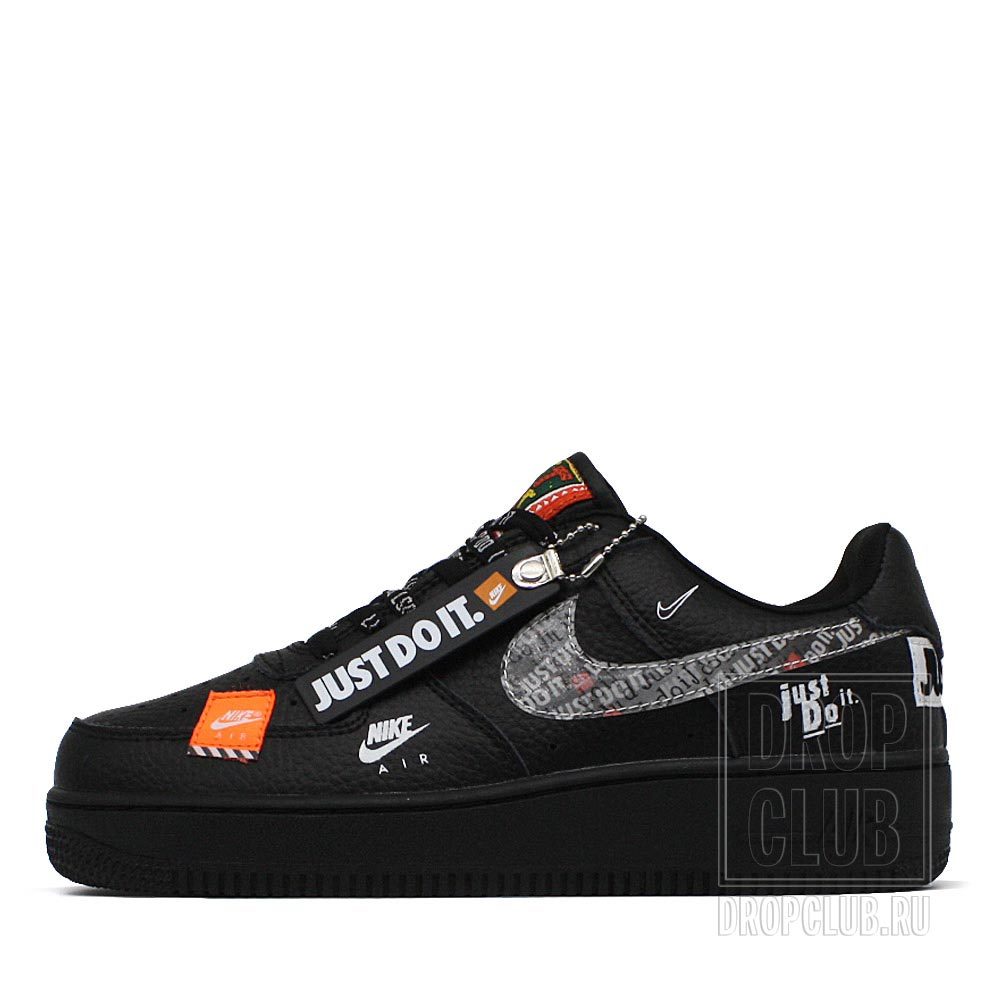 nike air force 1 just do it pack black