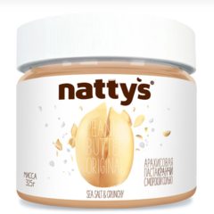 Паста хрустящая арахисовая с морской солью БЕЗ МЕДА NATTY'S 325г