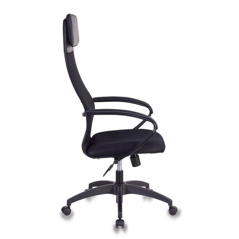 Кресло для руководителя easy chair 591 tc черное сетка ткань металл