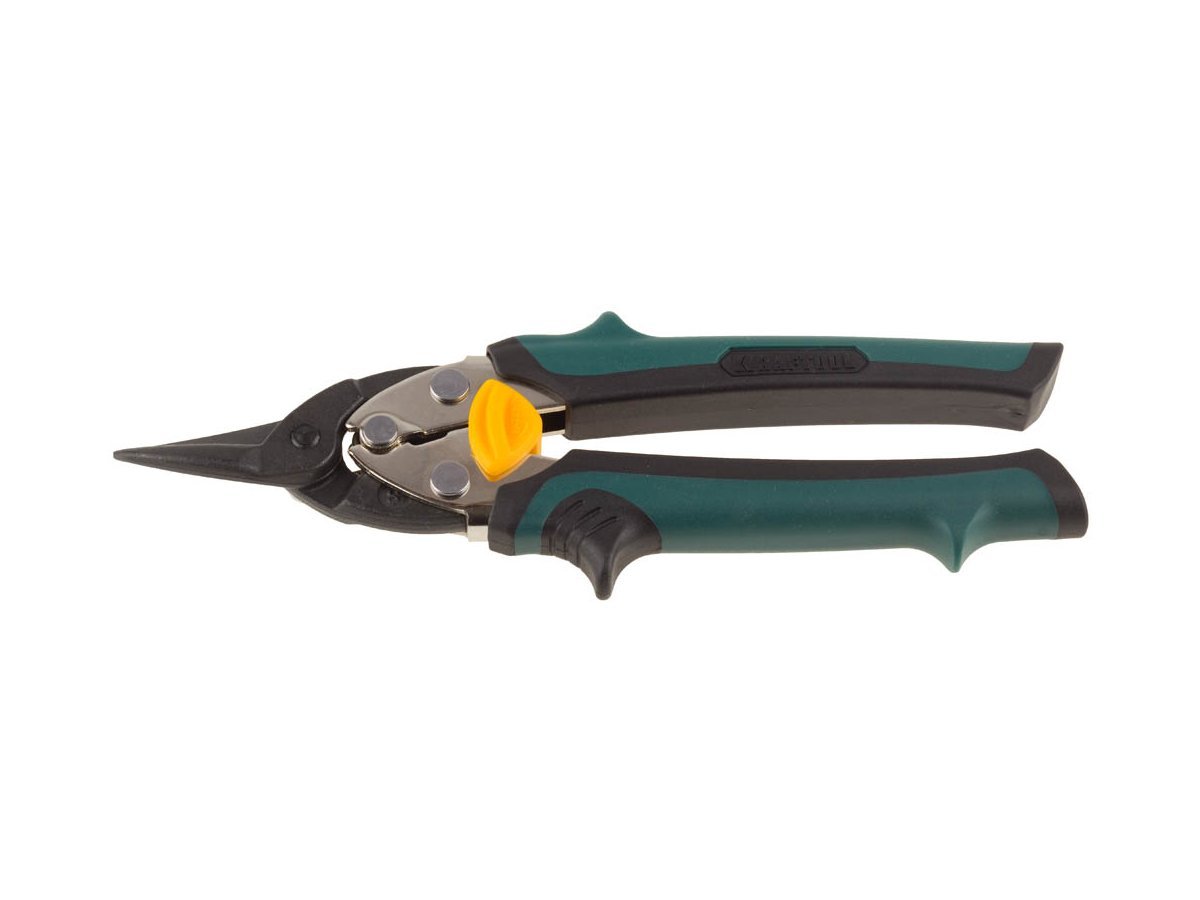 KRAFTOOL Ножницы по металлу COMPACT, Cr-Mo, компактные, прямые, 180 мм