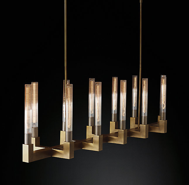 RH Cannele Linear Chandelier 54"