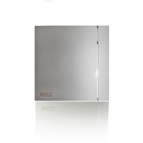 Вентилятор накладной S&P Silent 100 CRZ Design Silver (таймер)