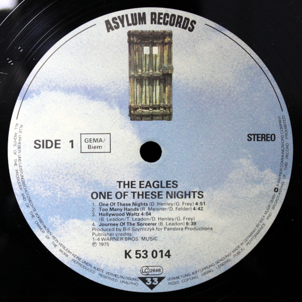 Eagles "One Of These Nights" купить на виниловой пластинке | Интернет ...