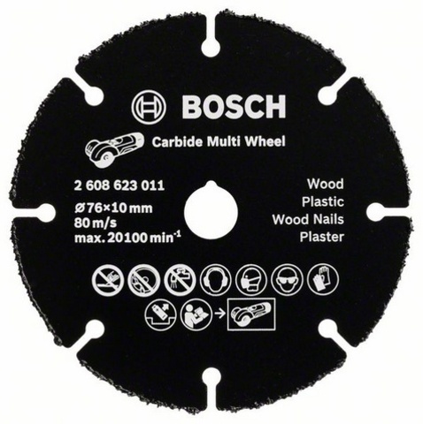 Твердосплавный отрезной круг BOSCH 76х1х10 мм Multi Wheel