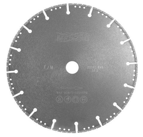 Алмазный диск по металлу 230 мм MESSER F/M для болгарки (УШМ)