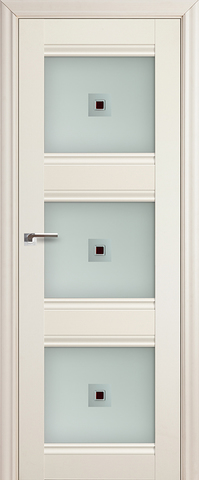 Дверь Profil Doors №4Х стекло узор, цвет эш вайт, остекленная