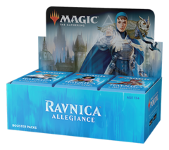 Дисплей бустеров выпуска «Ravnica Allegiance» (английский) Дисплей бустеров выпуска «Ravnica Allegiance» (английский)