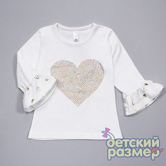 Футболка-лонгслив (золотистые стразы)