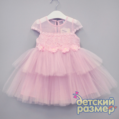 Платье (сетка, гипюр, цветочки)