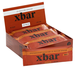 Протеиновый батончик «Xbar» со вкусом брауни Vasco nutrition 60 гр